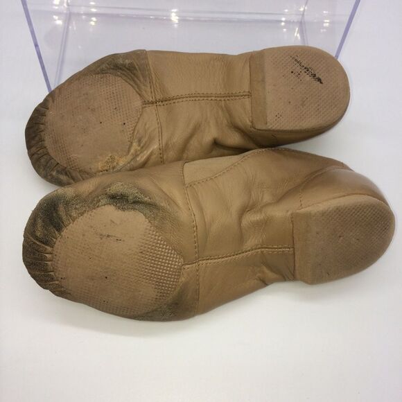 Bloch Tan Leather Modern/Jazz Dance Shoes with 3/8" Heels - Picture 2 of 4